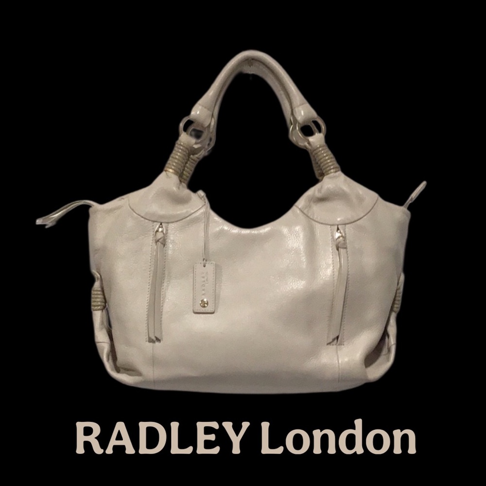 RADLEY London Soft Leather Pumice Cream Color Satchel T1E21951210